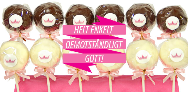 Beställ Cake pops med tryck online