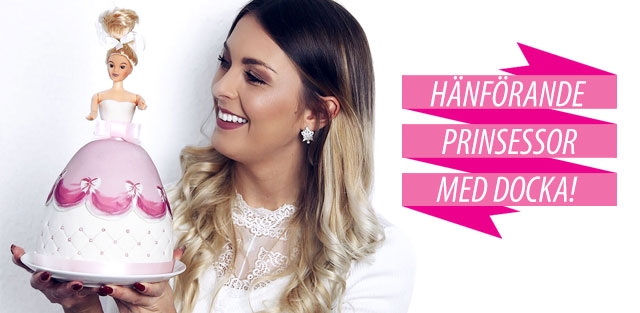 Prinsessdocka som tårta, beställ online! Prinsesstårtor med docka