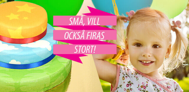 Beställ födelsedagstårtan till dina småbarn online!