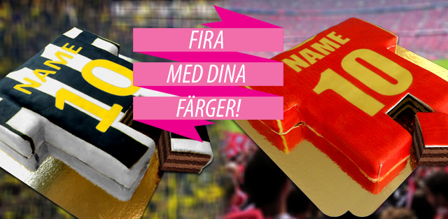 Matchtröjan som tårta!