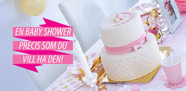 Babyshowertårta