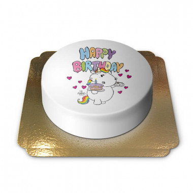 Happy Birthday Chubby Unicorn