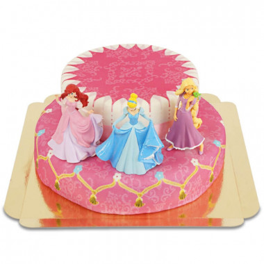 Tre Disney® prinsessor på tvåvåningstårta