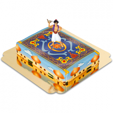 Aladdin® på matta över Agrabah-Tårta
