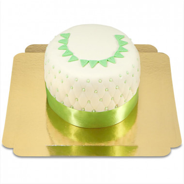 Happy Birthday Deluxetårta, grön