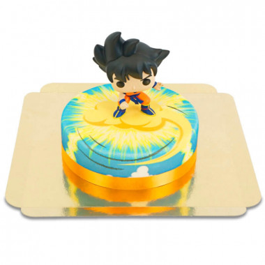 Son Goku från Dragon Ball på tårta