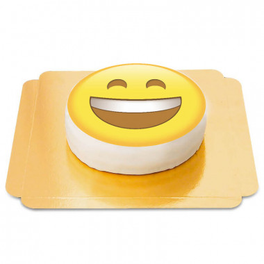 Skrattande emojitårta