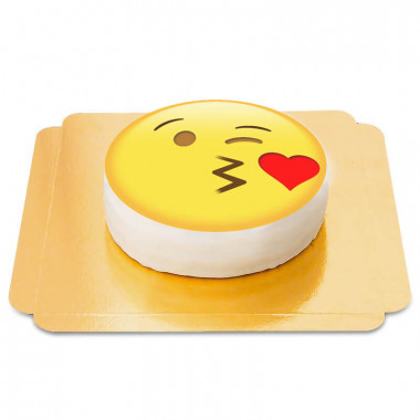 Emojitårta med slängkyss
