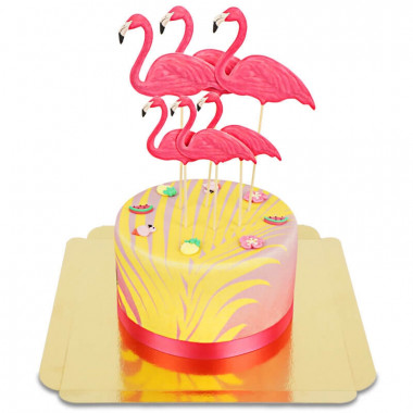 Flamingo-tårta deluxe