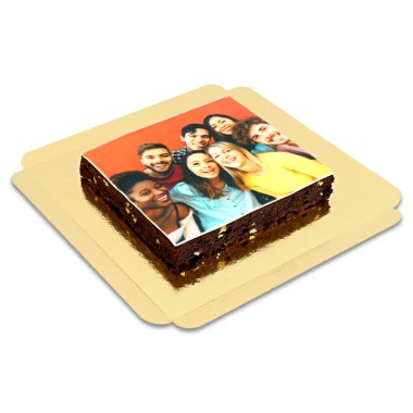 Foto-Brownie att skära själv