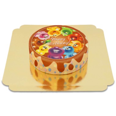 Gelini Tårta - Happy Birthday Brun