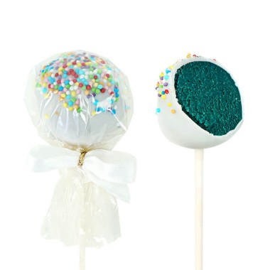 Blåa Gender Reveal Cake-Pops "It's a Boy" (12 st)