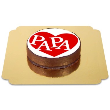 Hjärta till pappa Sachertårta