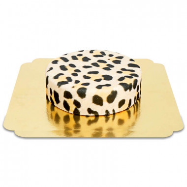 Leopardmönster tårta