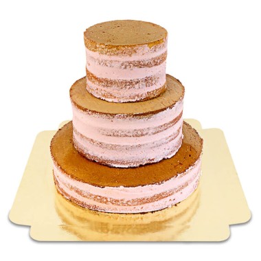 Naked Cake Jordgubb 3-vånings