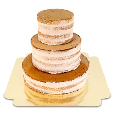 Naked Cake Persika-Passionsfrukt 3-vånings