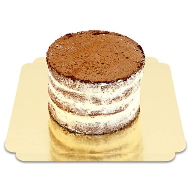 Naked cake choklad–vanilj – olika storlekar