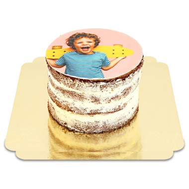 Foto-naked cake choklad–vanilj