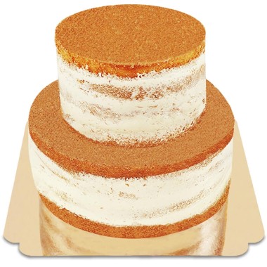 Naked Cake tvåvåningstårta