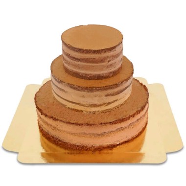 Naked Cake Choklad i tre våningar