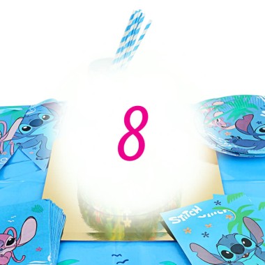 Stitch®-partyset för 8 personer – utan tårta