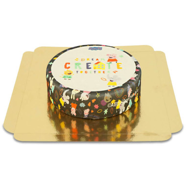 Greta Gris kreativa tårta