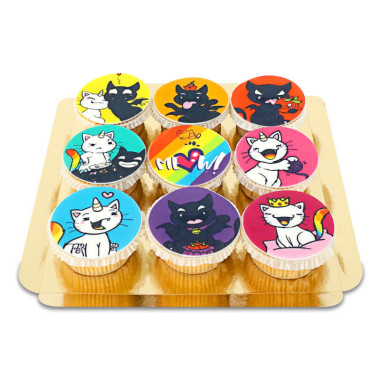 Kittycorn Cupcakes, 9 st