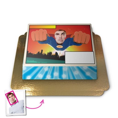 Superman Face-Cake