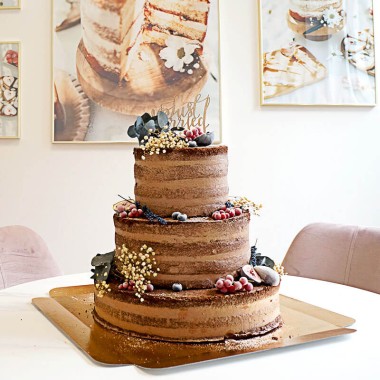 Green Wedding choklad 3 vån - inkl. Cake topper m.m.