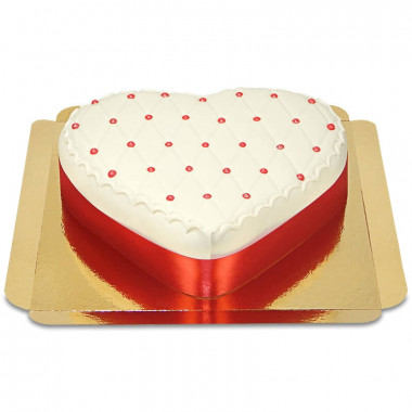 Deluxe Alla Hjärtans Dag-tårta, Röd