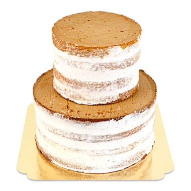 Naked cake vanilj i två våningar