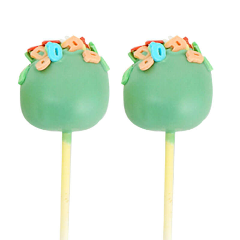 Gröna ABC Cake-Pops