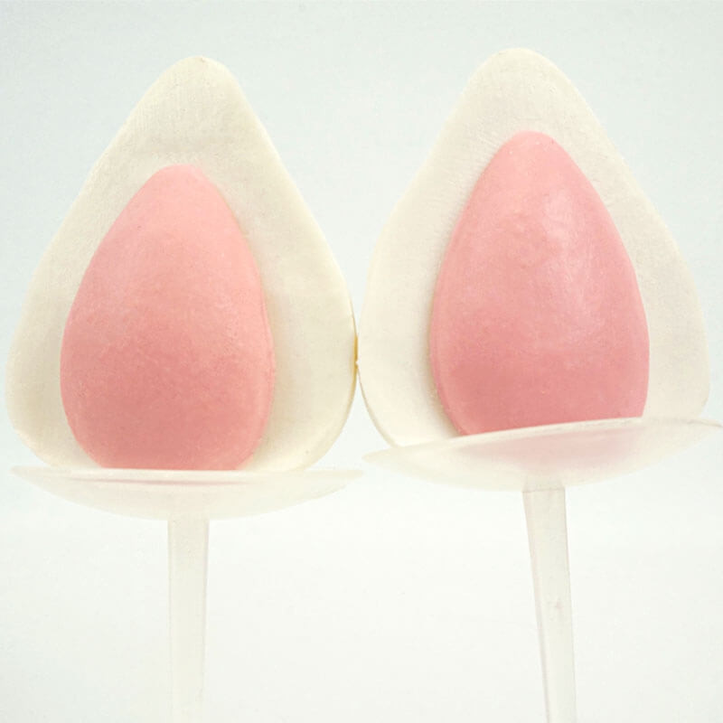 Weiß-rosa Einhorn-Ohren
