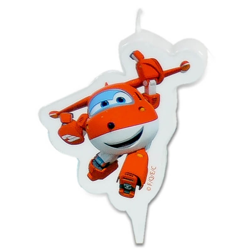 Superwings Jett - świeczka tortowa