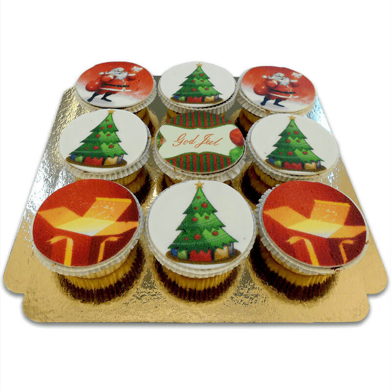 Weihnachts-Cupcakes, 9 Stück SE