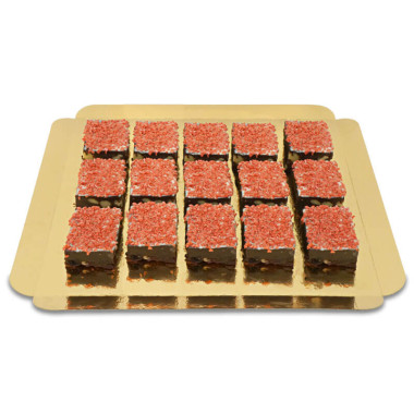 Brownies med jordgubbscrisp (15 st)