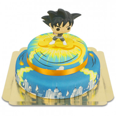 Goku Black på Nimbus tvåvåningstårta