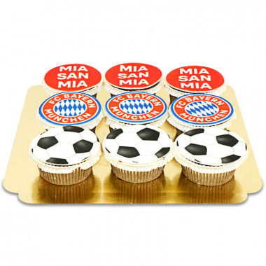 FC Bayern München Cupcakes-Mix (9 stycken)