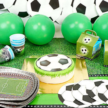 Partyset fotboll - inklusive tårta