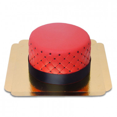 Röd Deluxe tårta 