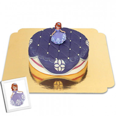 Prinsessan Sofia den första på kuddmönstrad tårta