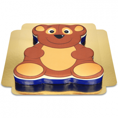 Teddybjörntårta i nalleform